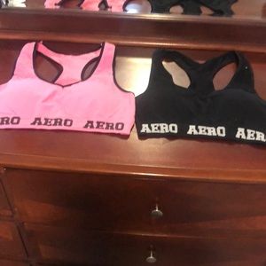 Aero sports bra brand size L both of them .